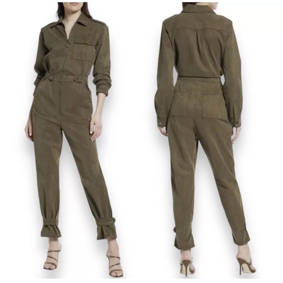 Good American Desert Flight Jumpsuit Envy Green Size 1=Small - Picture 1 of 13